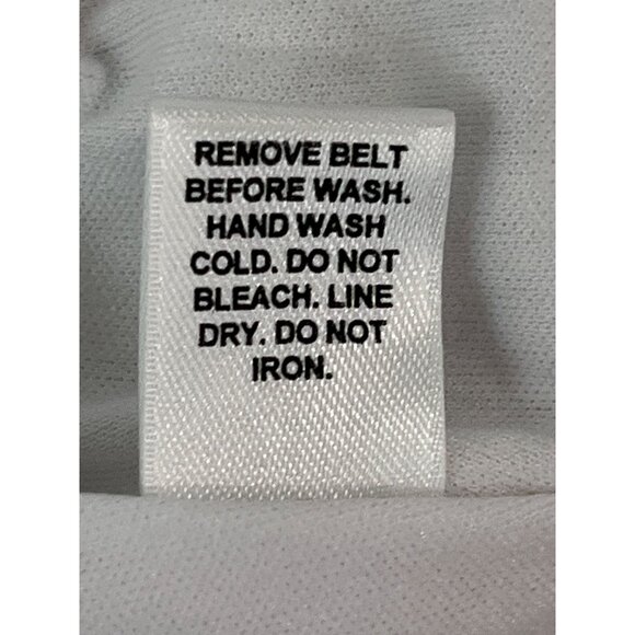 Cato White‎ Sleeveless Lace Women’s Dress  Braided Brown Belt Size 12 - Picture 12 of 13